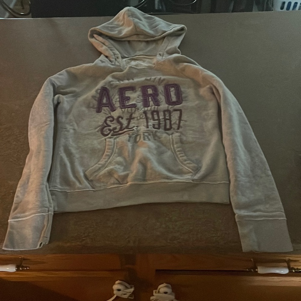 Areo Hoodie, not well worn, no stains, no holes.
